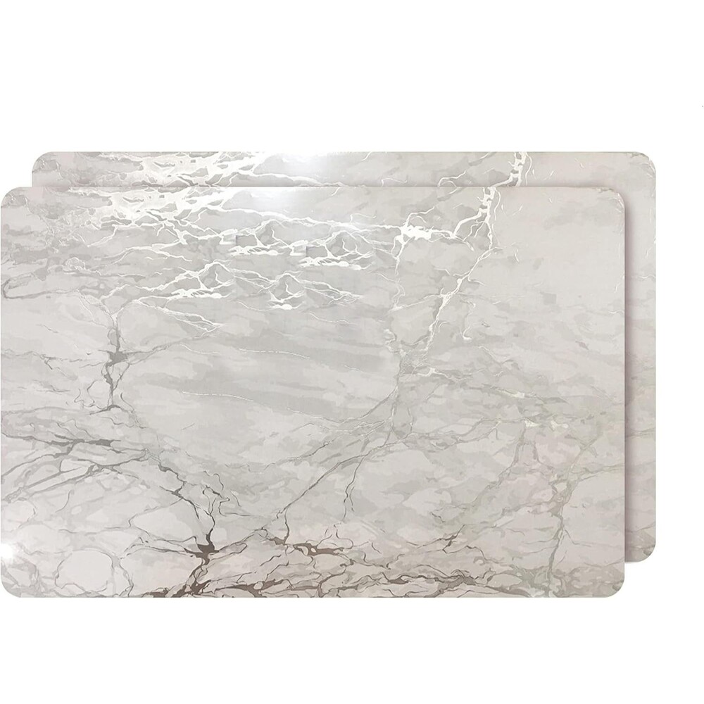 Set of 2 Foiled Granite Thick Cork Heat Resistant Dining Table Placemats 12"x18"